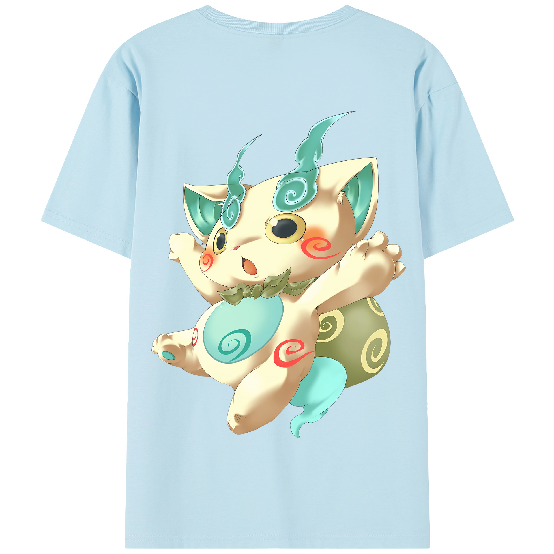 （画像用） 妖怪ウォッチ Yo-kai Watch 綿100％半袖Tシャツ（背面プリント）